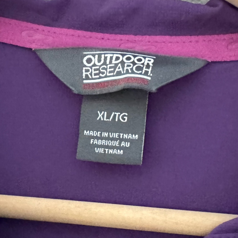 Outdoor Research Ferrosi Hood Jacket Womens XL Nylon Purple Windbreaker Outdoor - Picture 13 of 13